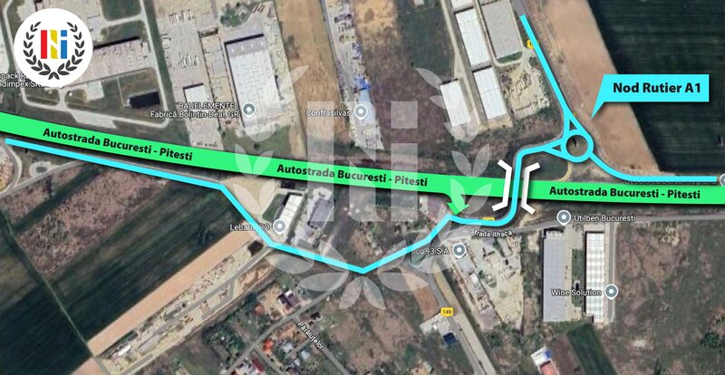 Bolintin Deal A1, Bucuresti-Pitesti Km 25 Teren Industrial Hale